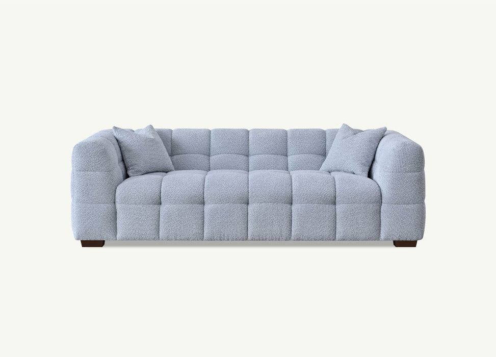 Aluxo Tribeca Sofa Range in Pearl Boucle Fabric