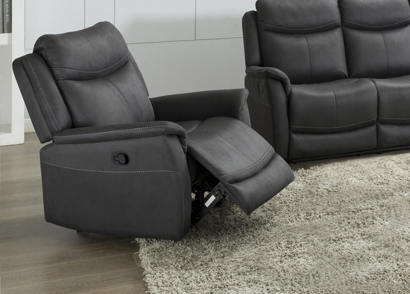 Addison Electric Recliner - Caramel / Slate