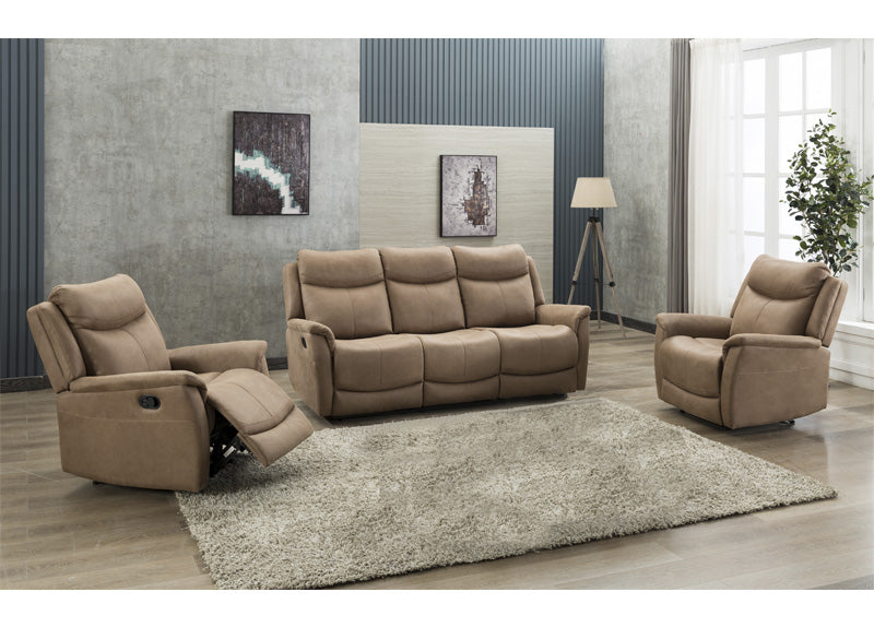 Addison Electric 2 Seater - Caramel / Slate