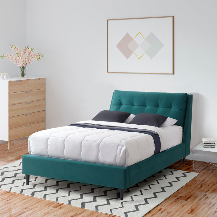 Hampton 5' Bed - Blue / Green / Grey