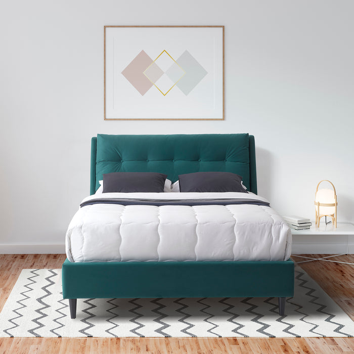 Hampton 4'6" Bed - Blue / Green / Grey