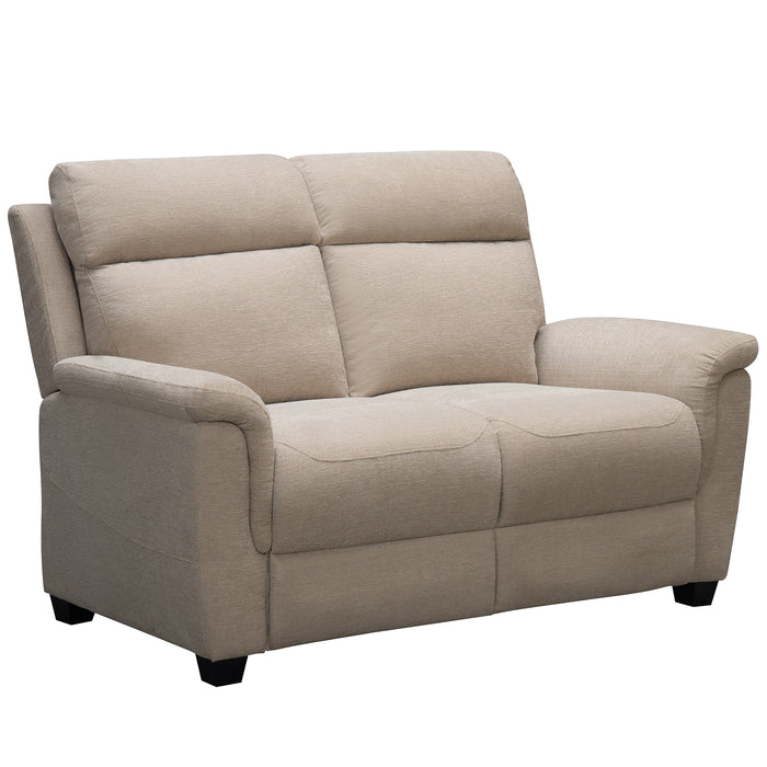 Amalfi 2 Seater Sofa - Grey / Natural with Fixed / Power Recliner Options