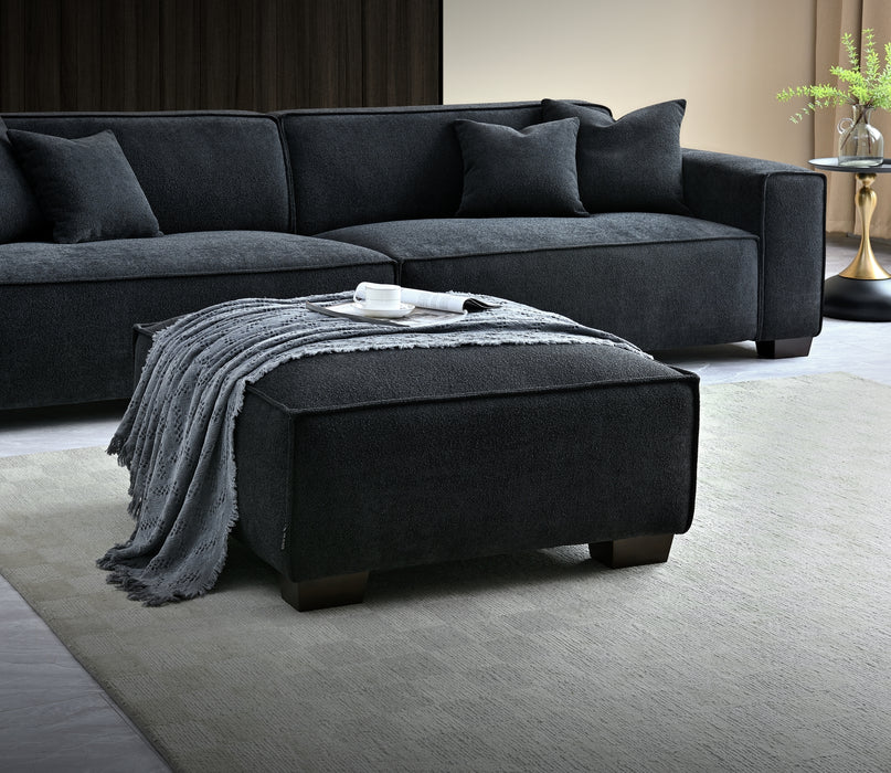 Aluxo Dakota 4 seater with Chaise in Midnight OR Charcoal OR Pebble Boucle