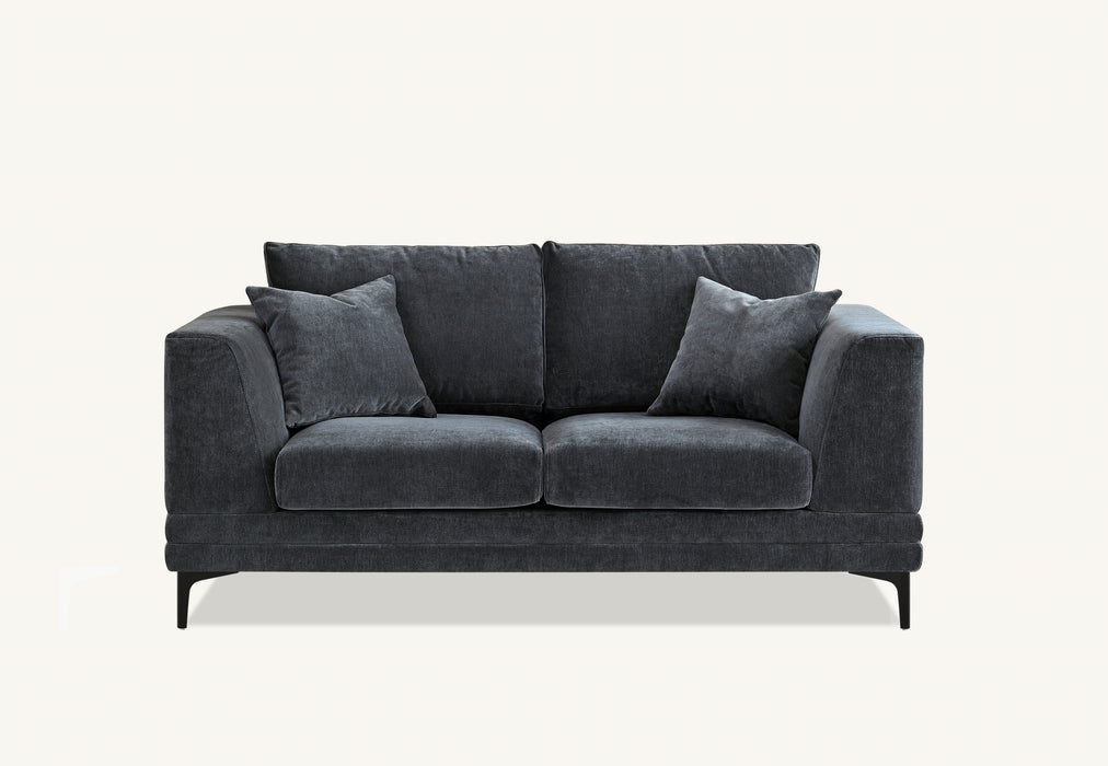 Aluxo Lenox Sofa Range in Steel OR Rust Velvet