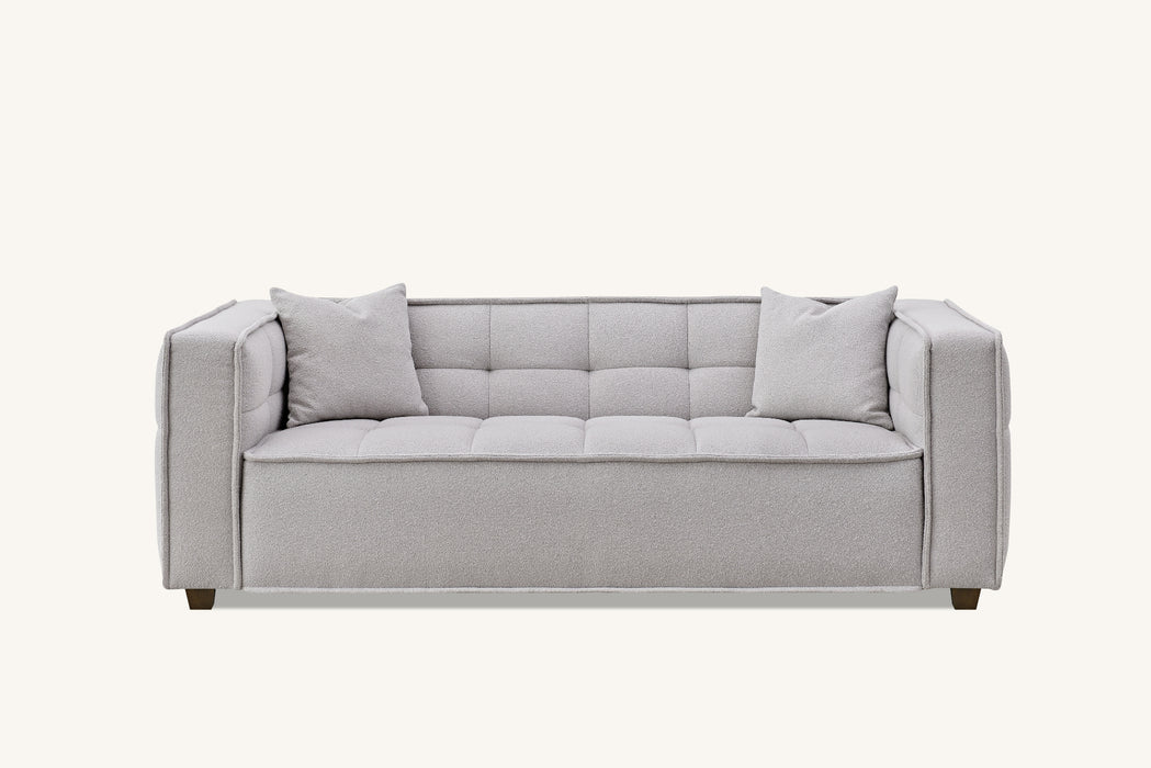 Aluxo Murray Sofa Range in Putty Boucle Fabric