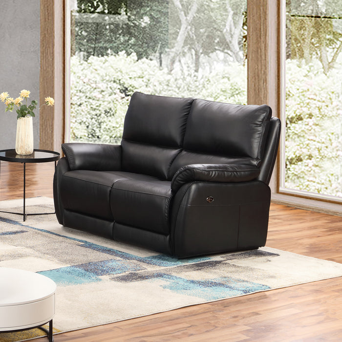 Ascend 2 Seater Sofa OR Power Recliner - Black / Chalk / Tan