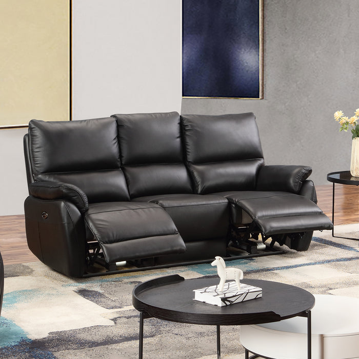 Ascend 3 Seater Sofa OR Power Recliner - Black / Chalk / Tan