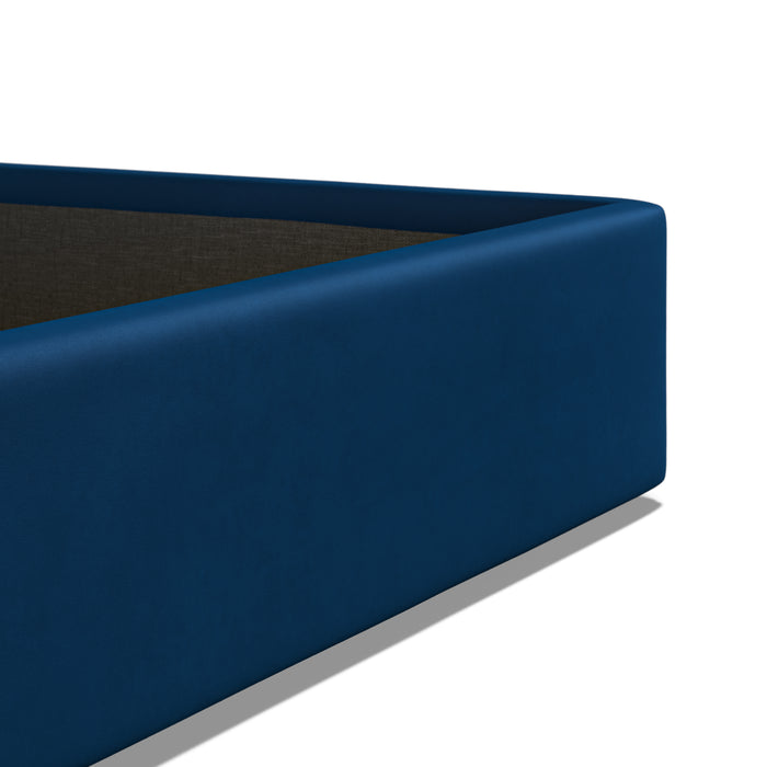 4'6 Fabric Bed Ottoman - Royal Blue - Velvet