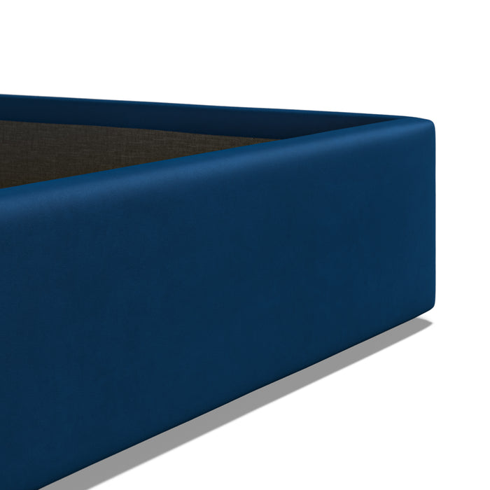 5'0 Fabric Bed Ottoman - Royal Blue - Velvet