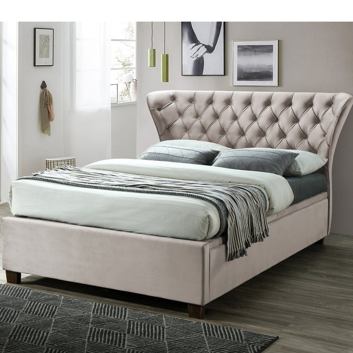 Magnolia 4'6" OR 5'0" Bed - Champagne / Grey
