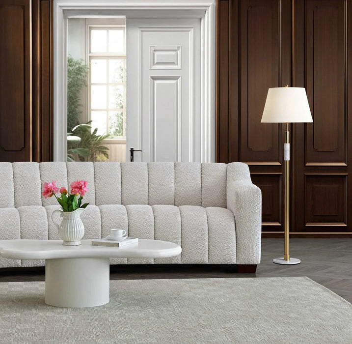 Aluxo Astoria 3 Seater Sofa in Oatmeal OR Iron Boucle Fabric