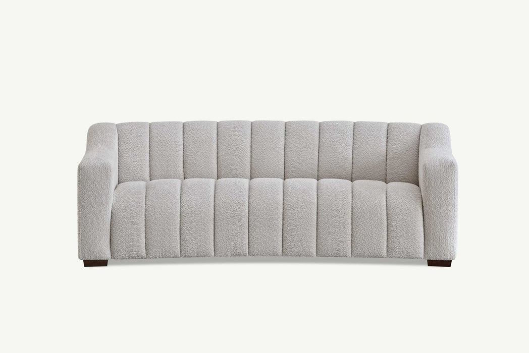 Aluxo Astoria 3 Seater Sofa in Oatmeal OR Iron Boucle Fabric