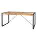 Revive Industrial Metal & Wood Dining Table - Medium Size - Abode Avenue