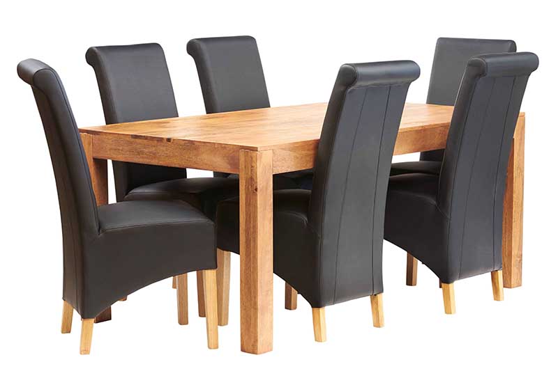 Lumina Light Mangowood Large Dining Table - Abode Avenue