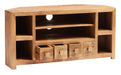 Lumina Light Mangowood Corner TV Unit - Abode Avenue